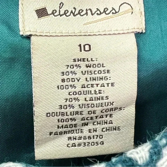 Anthropologie Elevenses Women‎ Sz 10  Cropped Tweed Front Tie Blazer Jacket - Picture 9 of 12